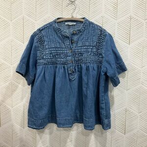 Solitaire Denim Button-Up Shirt
